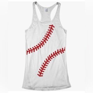 Women’s NWOT small baseball graphic tank top